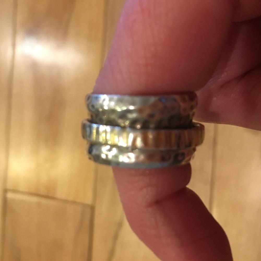 Silpada RETIRED Wide Band Spinner Band Ring Sz 6 - Picture 4 of 4